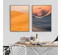 Dipinti su tela astratti, stampe su tela, stampe su tela, quadri moderni da parete per soggiorno, decorazione per la casa, 50x75cmx2 senza cornice