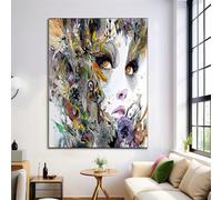 Dipinti su Tela Caleidoscopio Donne, Poster di Tradizionale Fantasy, Stampe su Tela in Colori misti, Arte da Parete, Immagini per l'arredamento del Soggiorno, Senza Cornice, 80x120cm