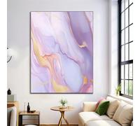Dipinti su Tela Inchiostro Marmo, Poster di Astratto, Stampe su Tela in Lavanda, Arte da Parete, Immagini per l'arredamento del Soggiorno, Senza Cornice, 30x40cm