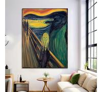 Dipinti su Tela Ponte Di Legno Dipinto Figurativo, Poster di A Olio, Stampe su Tela in Colori misti, Arte da Parete, Immagini per l'arredamento del Soggiorno, Senza Cornice, 70x100cm
