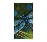 Dipinto a mano Blu Libellula Copertura Della Porta Banner Party Decor Forniture Portico Appeso Banner Personalizzazione Festone Per Vacanze Compleanno Giardino Prato