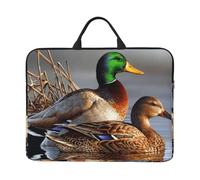 Dipinto "Anatra sull'acqua", Custodia per laptop da 14 pollici, borsa per notebook, custodia per laptop, valigetta con maniglia