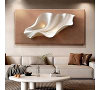 Dipinto decorativo in pietra arenaria, scultura moderna da parete, decorazione da parete sospesa, murale per corridoio del soggiorno, opera d'arte in pietra arenaria(A,120 * 60cm)