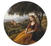 Dipinto del primo Rinascimento italiano 1000pcs (67.5x67.5cm) - Donna Under An Olive Tree Puzzle Per Adulti GioGattotolo Fai-da-te