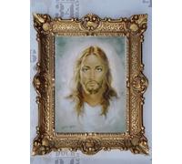 Dipinto Di Carlo Parisi Gesù Cristo Quadro Con Cornice BAROCCO 56x46cm