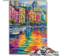 Dipinto di Napoli, lungomare, puzzle da 2000 pezzi per adulti e ragazzi, giochi educativi, decorazione per la casa, adatto per la decorazione del desktop (70x100cm)