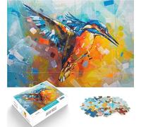 Dipinto di uccello martin pescatore puzzle 1000 pezzi per adulti Per il divertimento in famiglia offerte come regali per tutta la famiglia 38x26cm