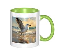 Dipinto di un , tazze da caffè con manico, tazza in porcellana grande da 11 once per bevande calde de, tazze da tè in ceramica per uomini e donne, divertente tazza da caffè, regalo di inaugurazione