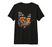 Dipinto Lady Butterfly Flying Wildlife Nature Butterfly Maglietta Premium