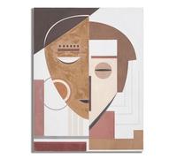 Dipinto su Tela Ethnic Face 60x2,7x80 cm in Legno e Tessuto