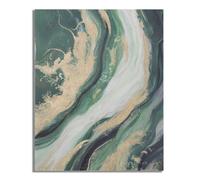 Dipinto su Tela Greenery 80x2,8x100 cm in Legno di Pino e Canvas Multicolor