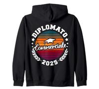Diploma Maturità 2025 Istituto Commerciale Ragazzo Diplomato Felpa con Cappuccio
