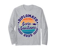 Diploma Maturità 2025 Socio Sanitario Studente Diplomato Maglia a Manica