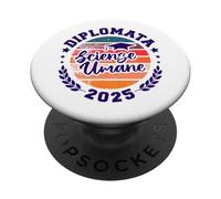 Diploma Scienze Umane 2025 Studentessa Diplomata Maturità PopSockets PopGrip Adesivo