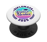 Diploma Scienze Umane Studentessa Diplomata 2025 Maturità PopSockets PopGrip Adesivo
