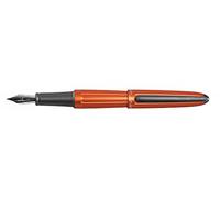 Diplomat D40302021 - Penna stilografica Aero con pennino extra fine in acciaio, colore: Arancione