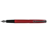 DIPLOMAT - Esteem - Penna stilografica in Acciaio - Rosso Laccato - Resistente ed Elegante - 5 Anni di Garanzia