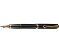 Diplomat - Excellence A2 - Stilografica in Acciaio Inox - Medio - Laccato Nero & Oro - Resistente ed Elegante - High End - Garanzia 5 anni, D40203025