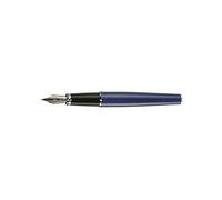 DIPLOMAT Excellence - Penna stilografica A2 con pennino medio in acciaio, colore: Blu notte/Cromo