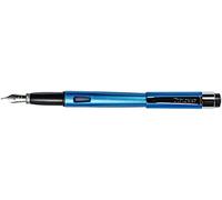 DIPLOMAT - Magnum - Penna stilografica in Acciaio - Blu Egeo - Resistente ed Elegante - 2 Anni di Garanzia