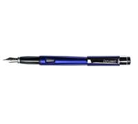 DIPLOMAT - Magnum - Penna stilografica in acciaio - Blu indaco - Resistente ed elegante - 2 anni di garanzia