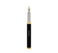 DIPLOMAT NEXUS - Penna stilografica, pennino dorato con vetro d'inchiostro, colore: Nero/Oro