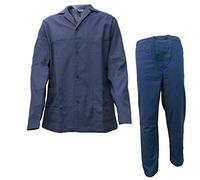 DIPLOMAT Pigiama Uomo Aperto avanti in Cotone Art. 513 (50, Avio)