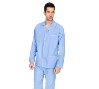 DIPLOMAT PIGIAMA UOMO APERTO GIACCA CLASSICO STOFFA POPELINE 100% COTONE LEGGERO