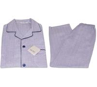 ★ DIPLOMAT PIGIAMA UOMO APERTO INVERNALE FLANELLA GIACCA CLASSICO 100% COTONE ★