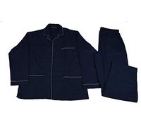 Diplomat Pigiama Uomo Manica Lunga Aperto Tela di Cotone New Art WO501