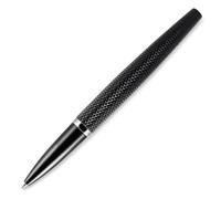DIPLOMAT - Viper - Penna Rollerball Nero Guilloche - Corpo in Alluminio - Durevole ed Elegante - 5 Anni di Garanzia