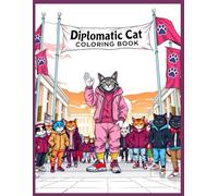 Diplomatic Cat Amazing And: The Ultimate Adult Coloring Book Featuring Stylish Feline Diplomats, High-Stakes Political Deals, Streetwear Swagger, and ... Junkies & Fashion Fans - 75 Pages, 8.5" x 11"