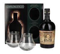 Diplomático SELECCIÓN DE FAMILIA Rum 43% Vol. 0,7l in confezione regalo con 2 bi
