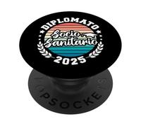 Diplomato Socio Sanitario Festa di Diploma Maturità 2025 PopSockets PopGrip Adesivo