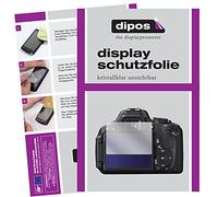 dipos 1x Pellicola Protettiva trasparente per Canon EOS 750D | Si adatta perfettamente, ultra sottile, antigraffio, senza bolle, compatibile con cover, anti impronte, autoadesiva