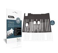 dipos I 2x Pellicola Protettiva opaco compatibile con De Longhi Dinamica Plus ECAM 376.95 T Vaschetta raccogli gocce Protezione Vetro Flessibile 9H