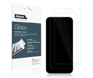 dipos 2x Pellicola Protettiva 9H trasparente per Apple iPhone 13 mini | Non si rompe e non si scheggia, non è vero vetro, Anti-Shock, si adatta perfettamente, antigraffio, senza bolle, autoadesiva