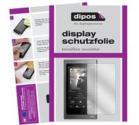 dipos 2x Pellicola Protettiva trasparente per Sony Walkman NW-A35 | Si adatta perfettamente, ultra sottile, antigraffio, senza bolle, compatibile con cover, anti impronte, autoadesiva