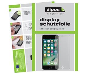 dipos 4x Pellicola Protettiva opaca per Apple iPhone 8 Plus | 2x fronte + 2x retro, Antiriflesso, riduce i riflessi, si adatta perfettamente, ultra sottile, antigraffio, senza bolle