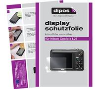 dipos 6x Pellicola Protettiva trasparente per Nikon Coolpix L 27 | Si adatta perfettamente, ultra sottile, antigraffio, senza bolle, compatibile con cover, anti impronte, autoadesiva