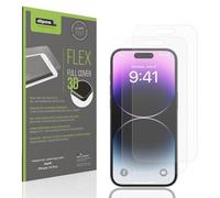 dipos FLEX 2x Pellicola Protettiva opaca per Apple iPhone 14 Pro, Anti-Riflesso, copertura dello Schermo al 100%, compatibile con le impronte digitali, Pellicola Protettiva dello Schermo a copertura
