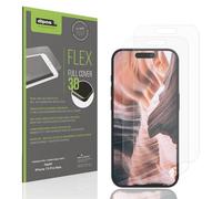 dipos FLEX 2x Pellicola Protettiva opaca per Apple iPhone 15 Pro Max, Anti-Riflesso, copertura dello Schermo al 100%, compatibile con le impronte digitali, Pellicola Protettiva dello Schermo a