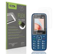 dipos FLEX 2x Pellicola Protettiva opaca per Masstel Izi 15, Anti-Riflesso, copertura dello Schermo al 100%, compatibile con le impronte digitali, Pellicola Protettiva dello Schermo a copertura totale
