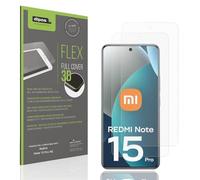 dipos FLEX 2x Pellicola Protettiva opaca per Redmi Note 15 Pro 4G, Anti-Riflesso, copertura dello Schermo al 100%, compatibile con le impronte digitali, Pellicola Protettiva dello Schermo a copertura