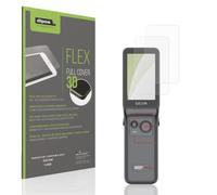 dipos FLEX 2x Pellicola Protettiva opaca per SJCAM C400 | Antiriflesso, Copertura Totale dello schermo al 100%, autorigenerante, senza bolle, anti impronte, autoadesiva