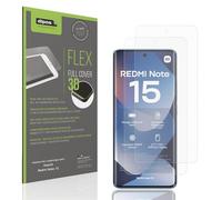 dipos FLEX 2x Pellicola Protettiva opaca per Xiaomi Redmi Note 15, Anti-Riflesso, copertura dello Schermo al 100%, compatibile con le impronte digitali, Pellicola Protettiva dello Schermo a copertura