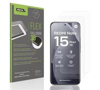 dipos FLEX 2x Pellicola Protettiva opaca per Xiaomi Redmi Note 15 Pro Plus, Anti-Riflesso, copertura dello Schermo al 100%, compatibile con le impronte digitali, Pellicola Protettiva dello Schermo a