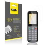 dipos FLEX 2x Pellicola Protettiva trasparente per Gigaset Comfort 600 | Copertura Totale dello schermo al 100%, Anti-Shock, autorigenerante, senza bolle, anti impronte, autoadesiva