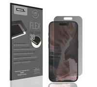 dipos FLEX Privacy Pellicola Protettiva opaca per Apple iPhone 15 Pro, 100% di copertura del Display, compatibile con le impronte digitali, Pellicola di copertura completa, Filtro protettivo dello
