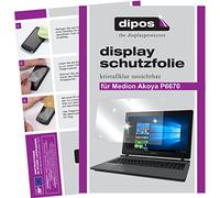 dipos I 2X Pellicola Protettiva Compatibile con Medion Akoya P6670 Pellicola di Protezione Cristallo